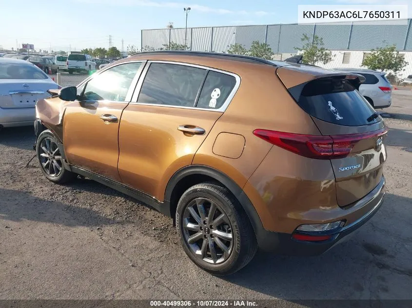 2020 Kia Sportage S VIN: KNDP63AC6L7650311 Lot: 40499306