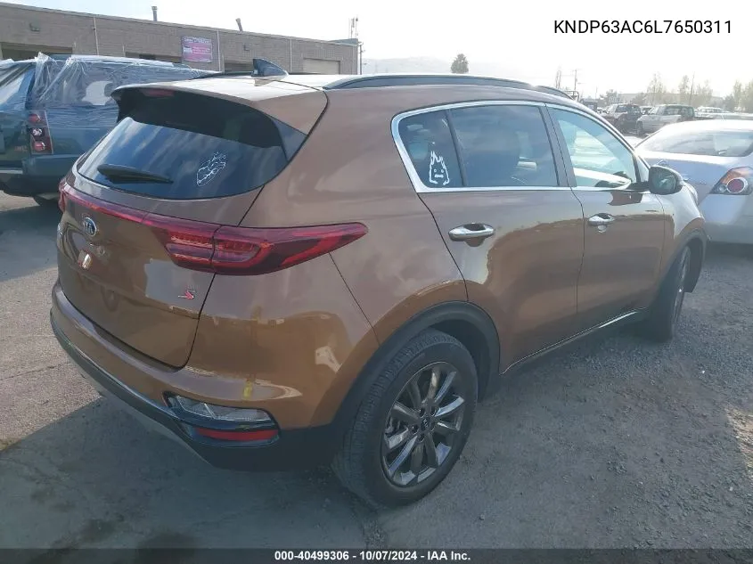 2020 Kia Sportage S VIN: KNDP63AC6L7650311 Lot: 40499306