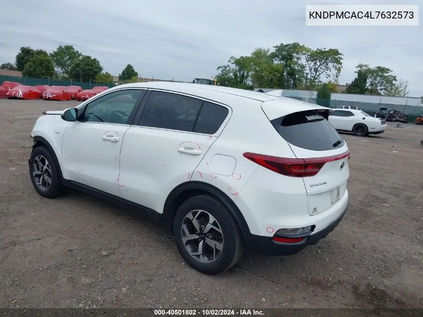 2020 Kia Sportage Lx VIN: KNDPMCAC4L7632573 Lot: 40501802