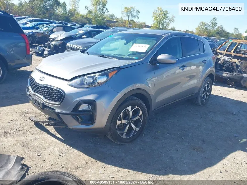 2020 Kia Sportage Lx VIN: KNDPMCAC4L7706400 Lot: 40505131