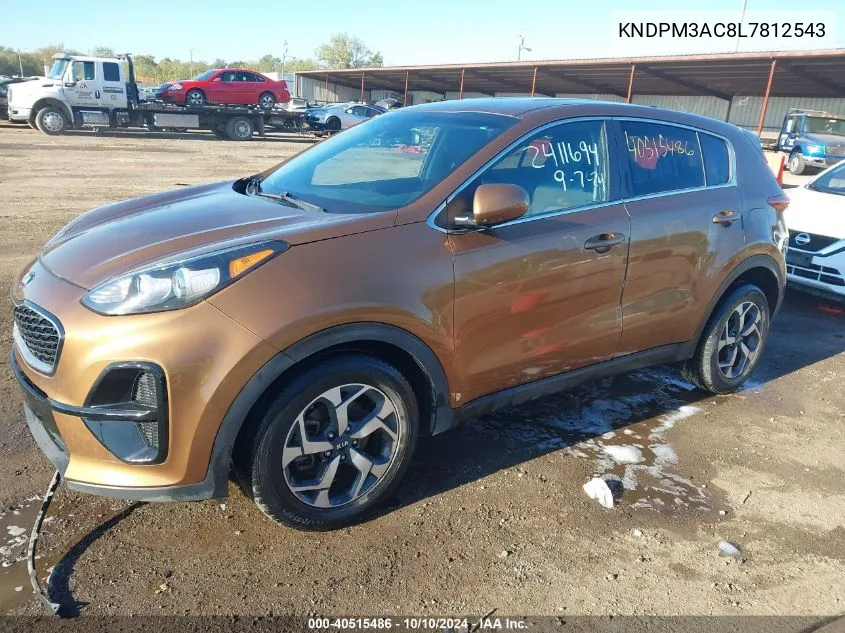 2020 Kia Sportage Lx VIN: KNDPM3AC8L7812543 Lot: 40515486