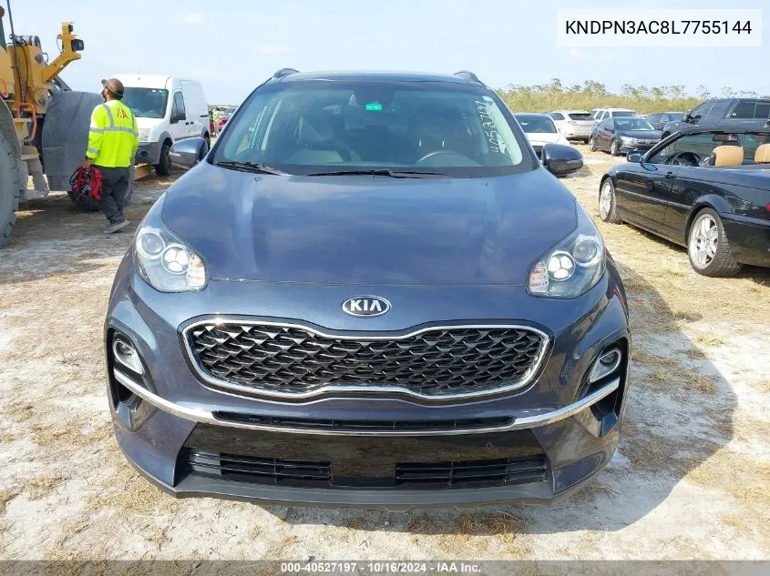 2020 Kia Sportage Ex VIN: KNDPN3AC8L7755144 Lot: 40527197