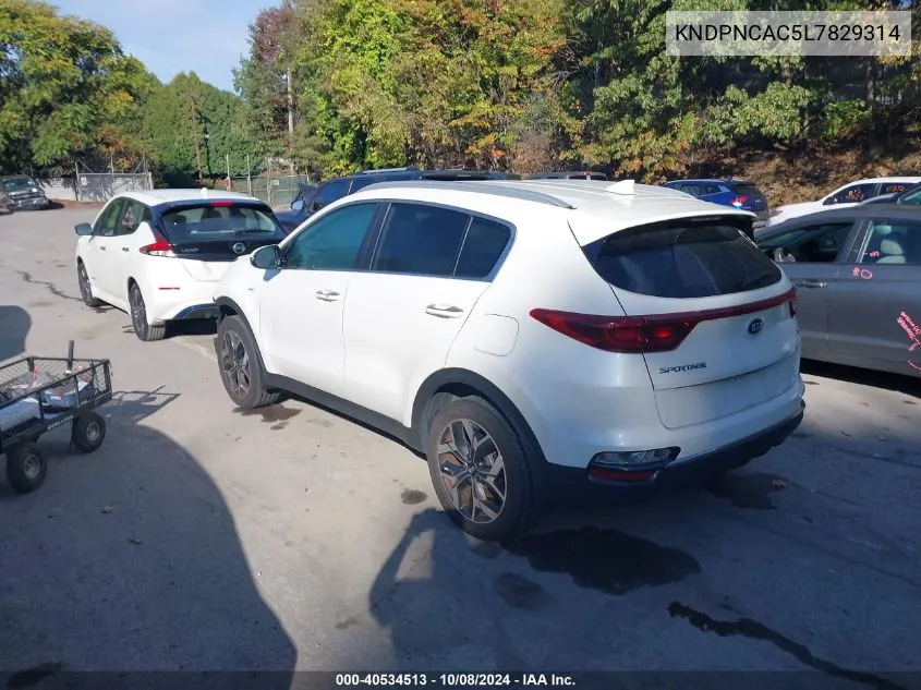 2020 Kia Sportage Ex VIN: KNDPNCAC5L7829314 Lot: 40534513