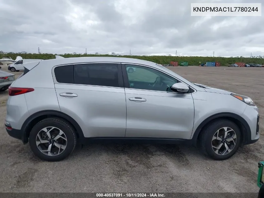 2020 Kia Sportage Lx VIN: KNDPM3AC1L7780244 Lot: 40537091