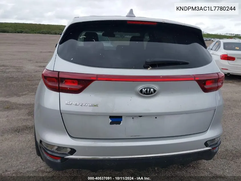 2020 Kia Sportage Lx VIN: KNDPM3AC1L7780244 Lot: 40537091