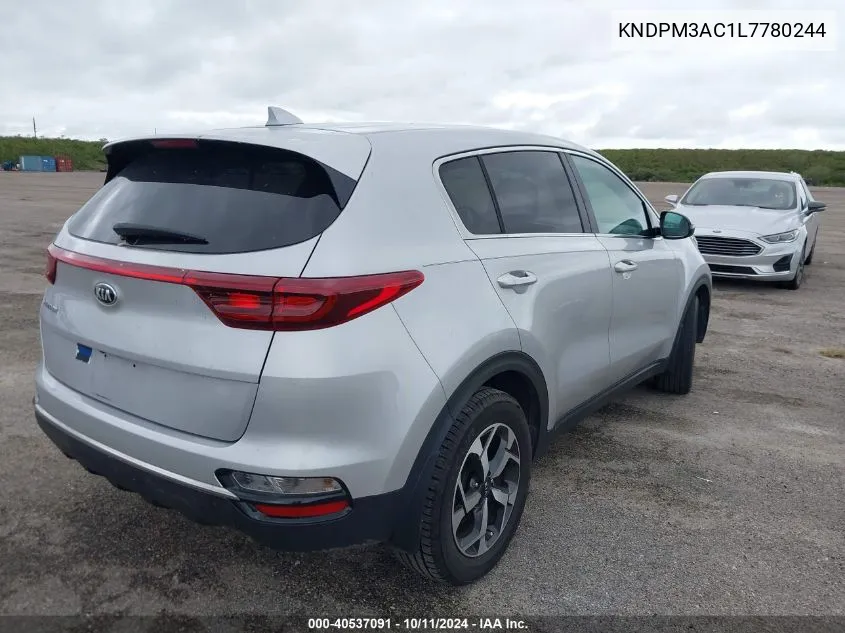 2020 Kia Sportage Lx VIN: KNDPM3AC1L7780244 Lot: 40537091