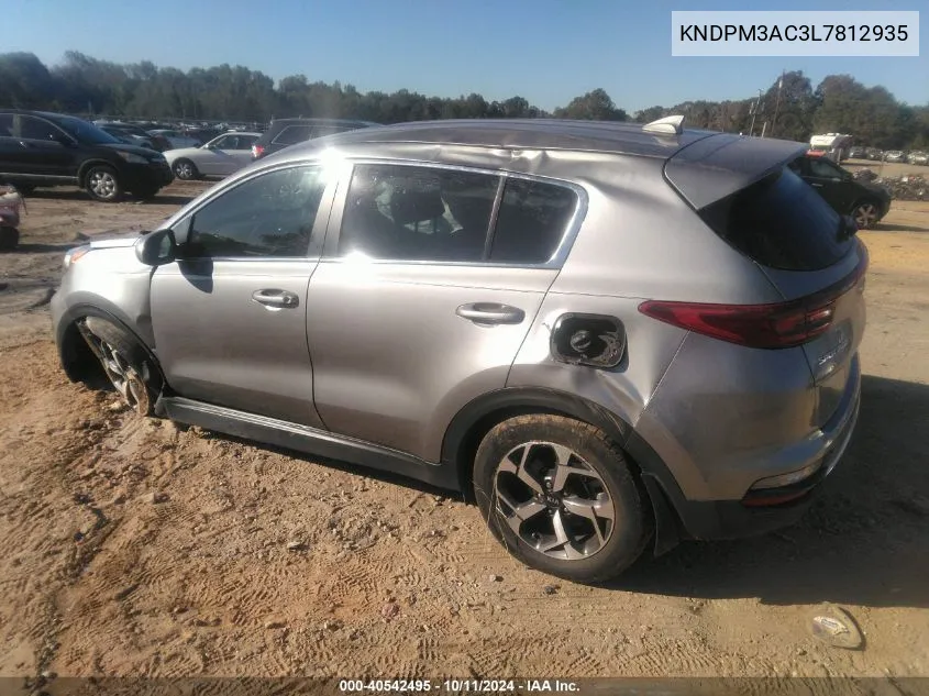 2020 Kia Sportage Lx VIN: KNDPM3AC3L7812935 Lot: 40542495