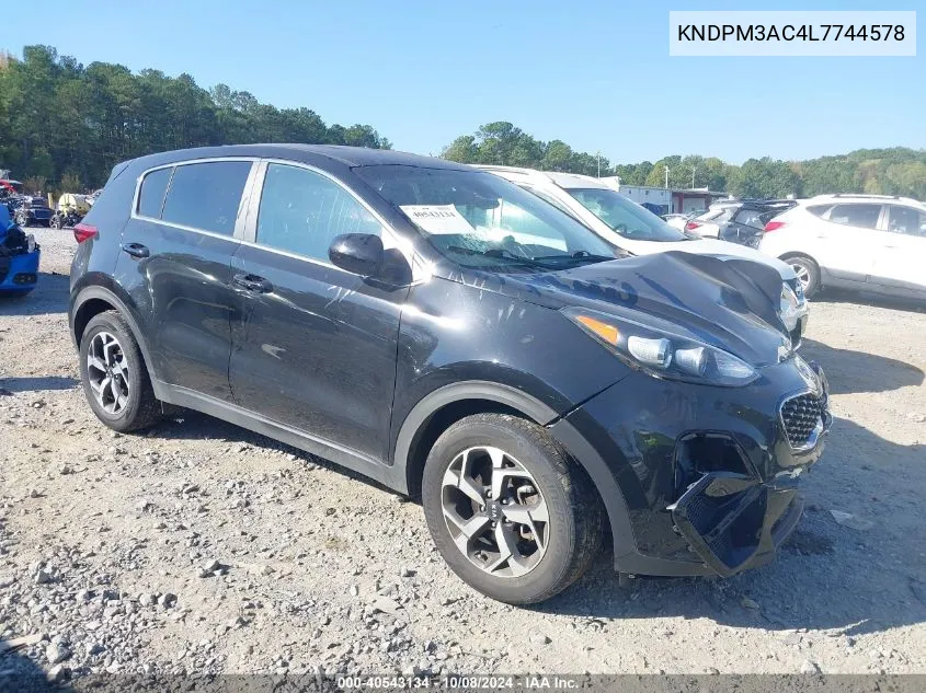 2020 Kia Sportage Lx VIN: KNDPM3AC4L7744578 Lot: 40543134