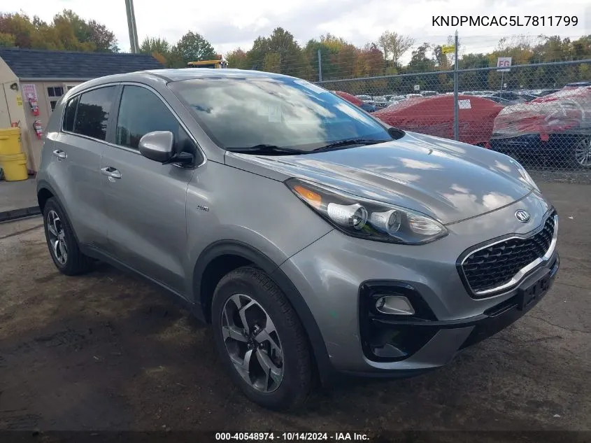 2020 Kia Sportage Lx VIN: KNDPMCAC5L7811799 Lot: 40548974