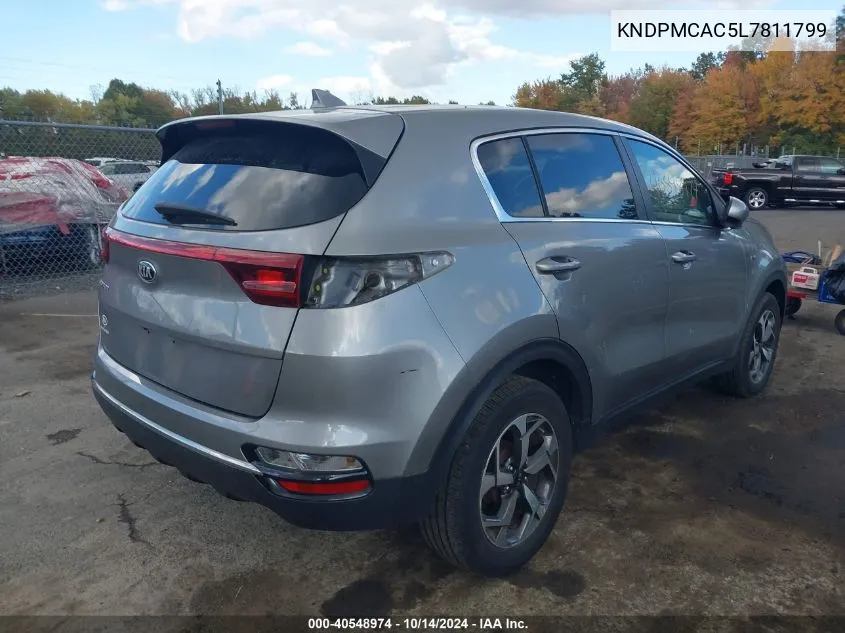 2020 Kia Sportage Lx VIN: KNDPMCAC5L7811799 Lot: 40548974