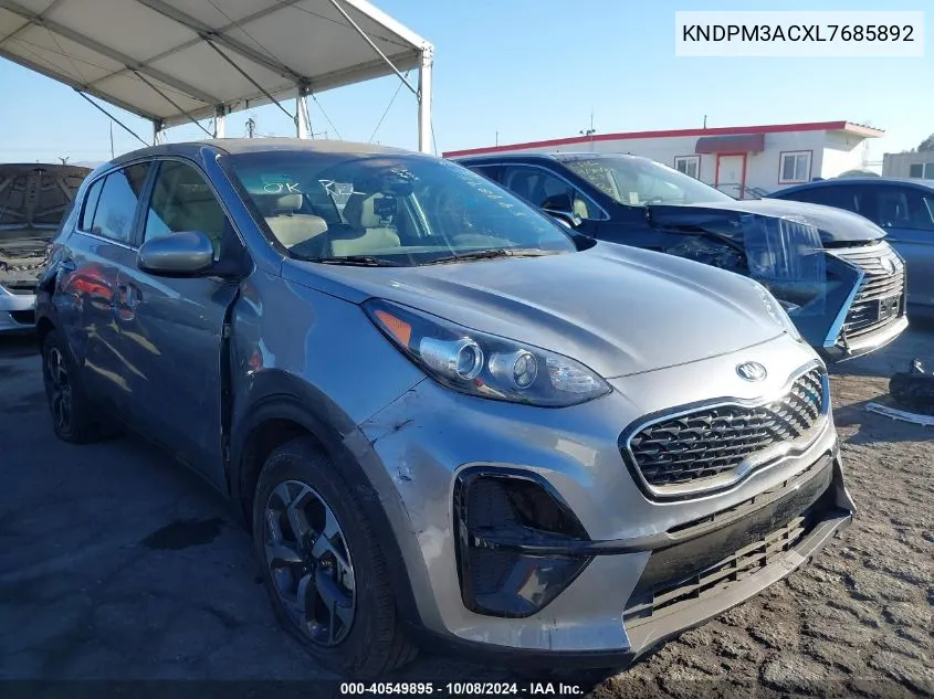 2020 Kia Sportage Lx VIN: KNDPM3ACXL7685892 Lot: 40549895