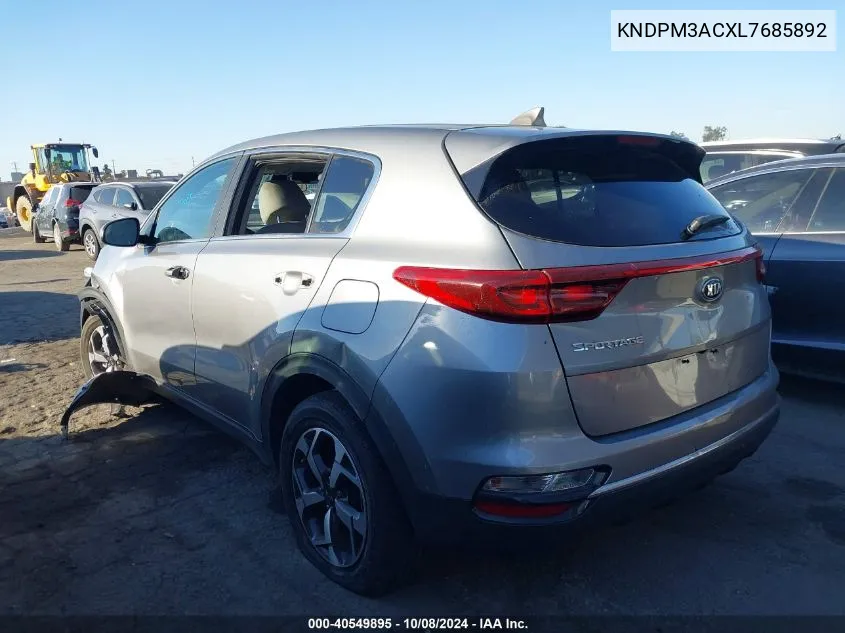 2020 Kia Sportage Lx VIN: KNDPM3ACXL7685892 Lot: 40549895