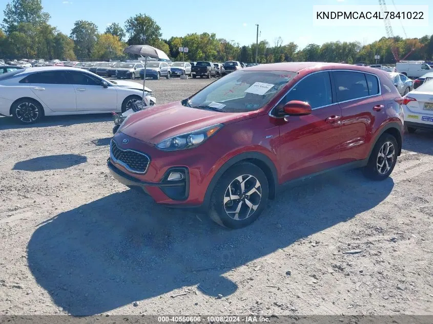 KNDPMCAC4L7841022 2020 Kia Sportage Lx