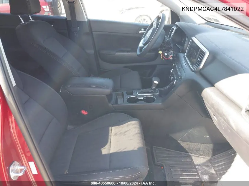 KNDPMCAC4L7841022 2020 Kia Sportage Lx