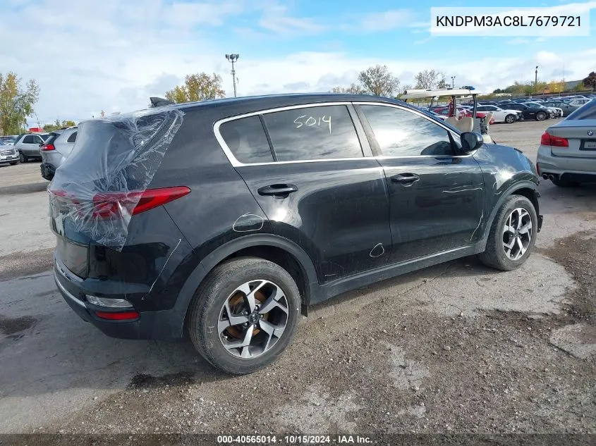 2020 Kia Sportage Lx VIN: KNDPM3AC8L7679721 Lot: 40565014