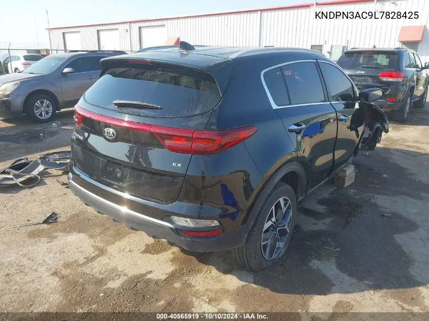 2020 Kia Sportage Ex VIN: KNDPN3AC9L7828425 Lot: 40565919