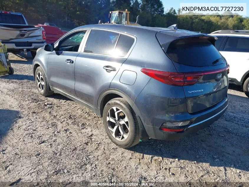 2020 Kia Sportage Lx VIN: KNDPM3AC0L7727230 Lot: 40566248