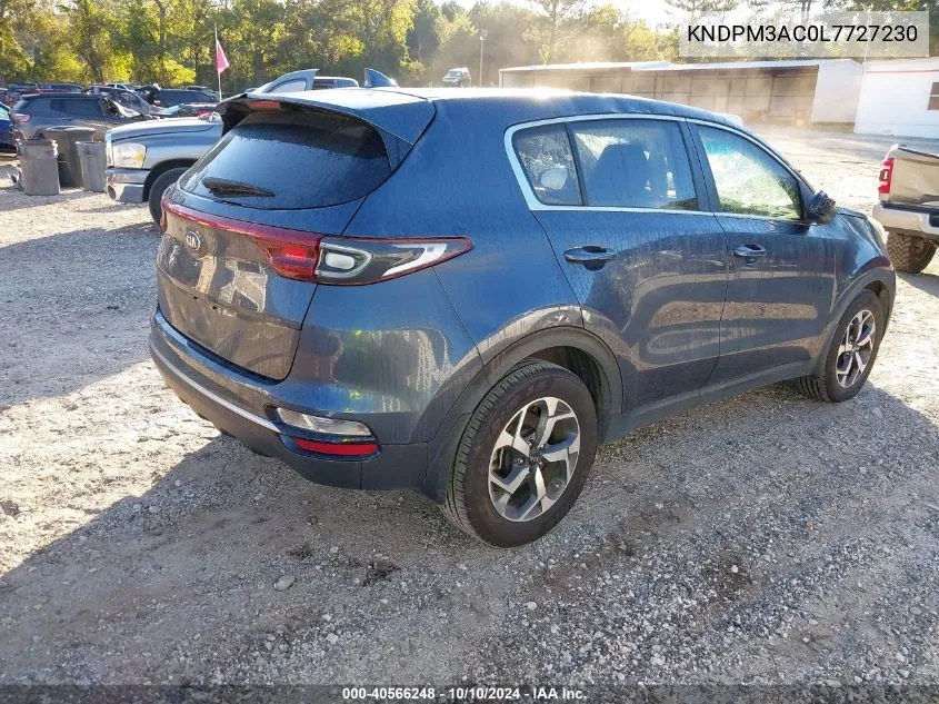 2020 Kia Sportage Lx VIN: KNDPM3AC0L7727230 Lot: 40566248