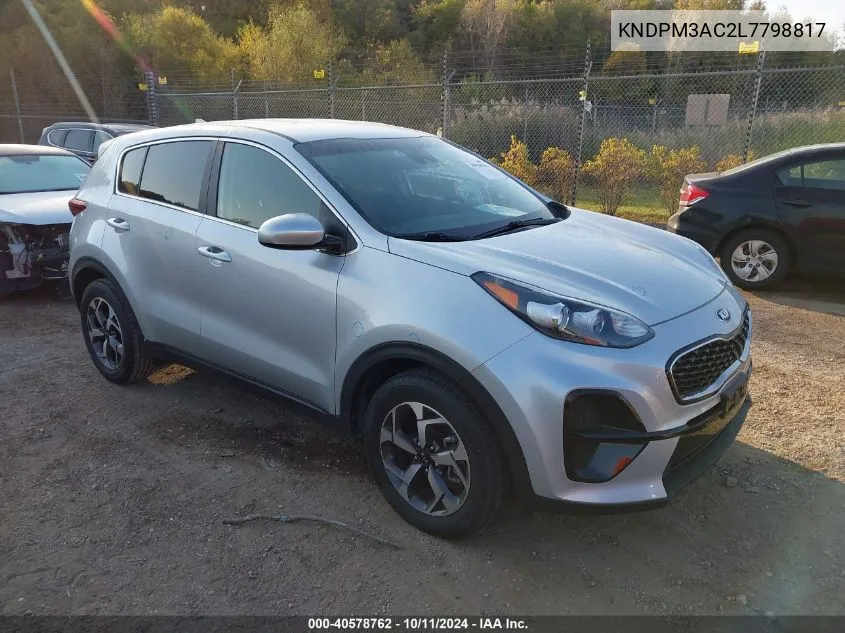 2020 Kia Sportage Lx VIN: KNDPM3AC2L7798817 Lot: 40578762