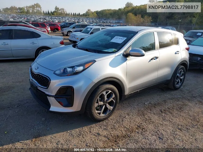 2020 Kia Sportage Lx VIN: KNDPM3AC2L7798817 Lot: 40578762