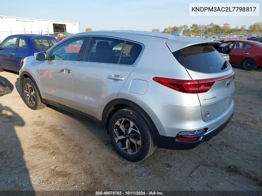 2020 Kia Sportage Lx VIN: KNDPM3AC2L7798817 Lot: 40578762