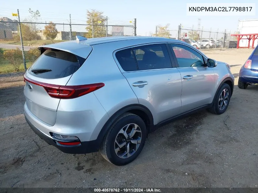 2020 Kia Sportage Lx VIN: KNDPM3AC2L7798817 Lot: 40578762