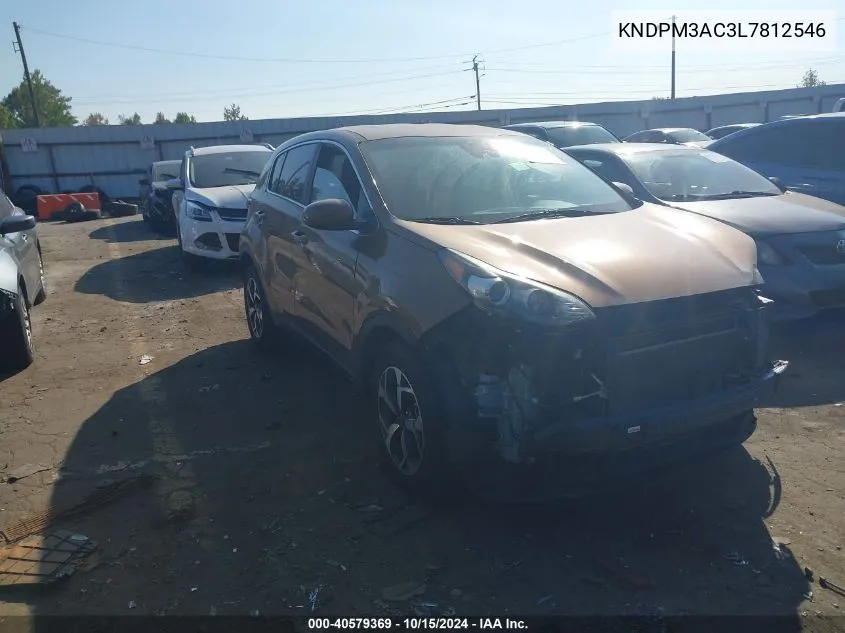 2020 Kia Sportage Lx VIN: KNDPM3AC3L7812546 Lot: 40579369