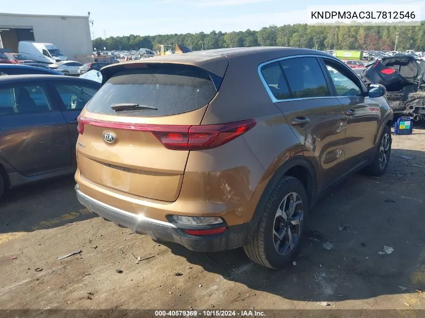 2020 Kia Sportage Lx VIN: KNDPM3AC3L7812546 Lot: 40579369