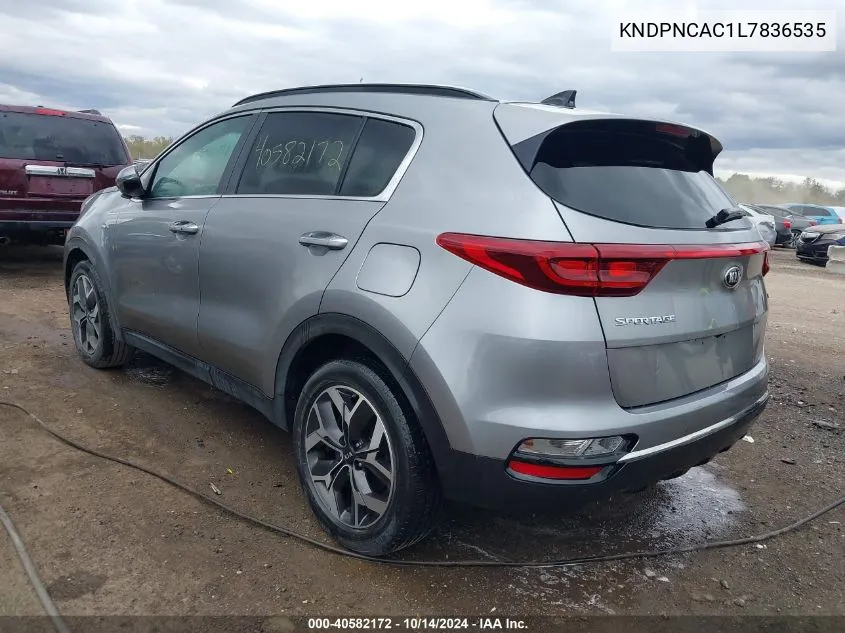 2020 Kia Sportage Ex VIN: KNDPNCAC1L7836535 Lot: 40582172