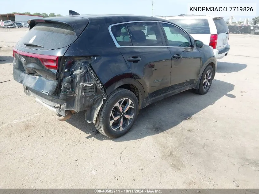 2020 Kia Sportage Lx VIN: KNDPM3AC4L7719826 Lot: 40582711