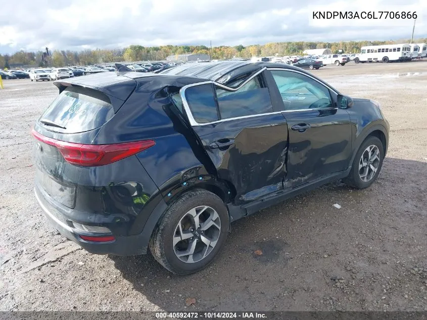 2020 Kia Sportage Lx VIN: KNDPM3AC6L7706866 Lot: 40592472