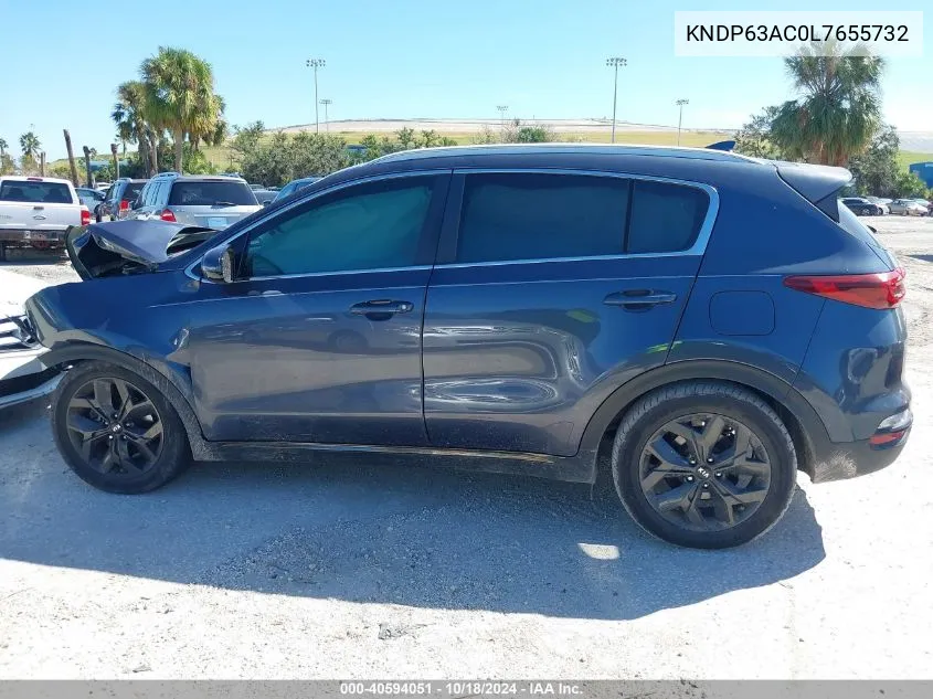 2020 Kia Sportage S VIN: KNDP63AC0L7655732 Lot: 40594051