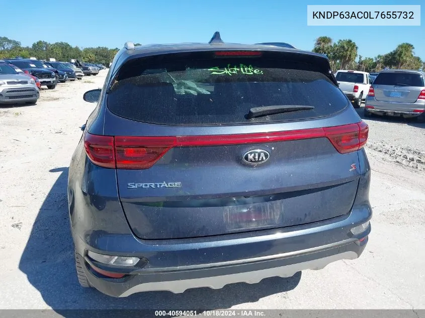 2020 Kia Sportage S VIN: KNDP63AC0L7655732 Lot: 40594051