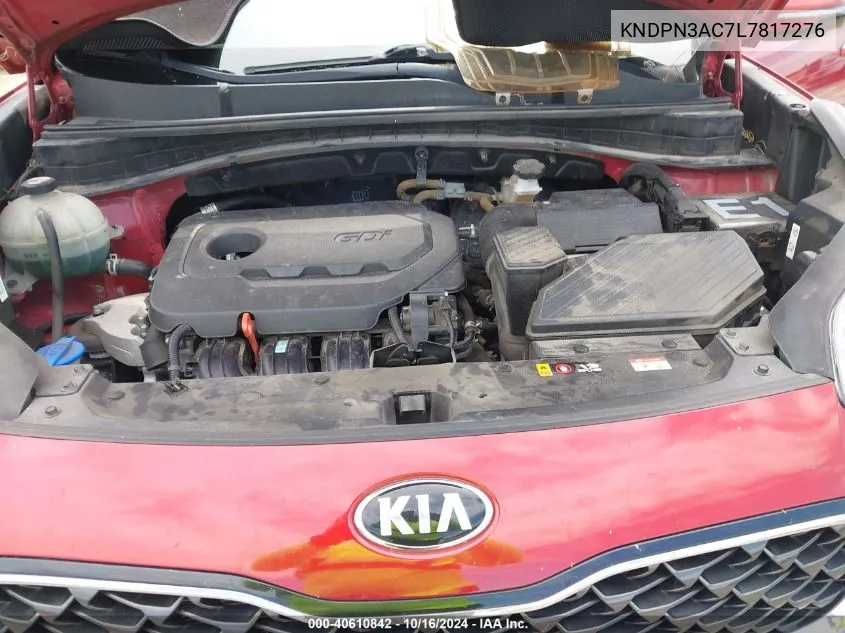 2020 Kia Sportage Ex VIN: KNDPN3AC7L7817276 Lot: 40610842