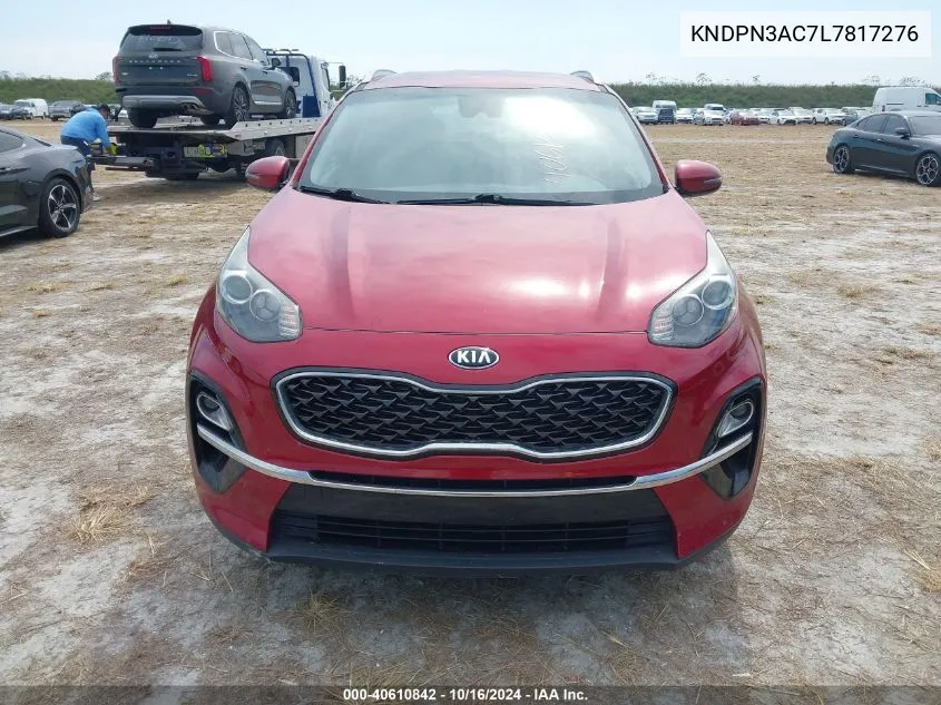 2020 Kia Sportage Ex VIN: KNDPN3AC7L7817276 Lot: 40610842