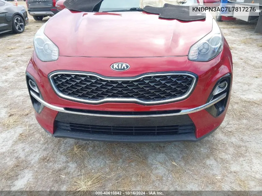 2020 Kia Sportage Ex VIN: KNDPN3AC7L7817276 Lot: 40610842