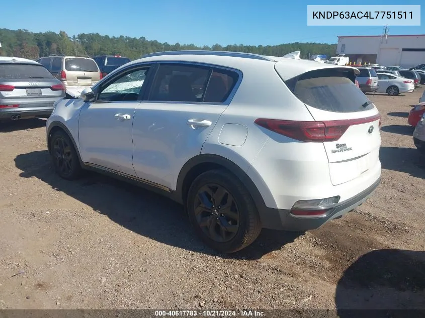 2020 Kia Sportage S VIN: KNDP63AC4L7751511 Lot: 40617783