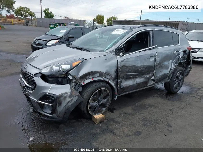 2020 Kia Sportage Ex VIN: KNDPNCAC6L7783380 Lot: 40618305