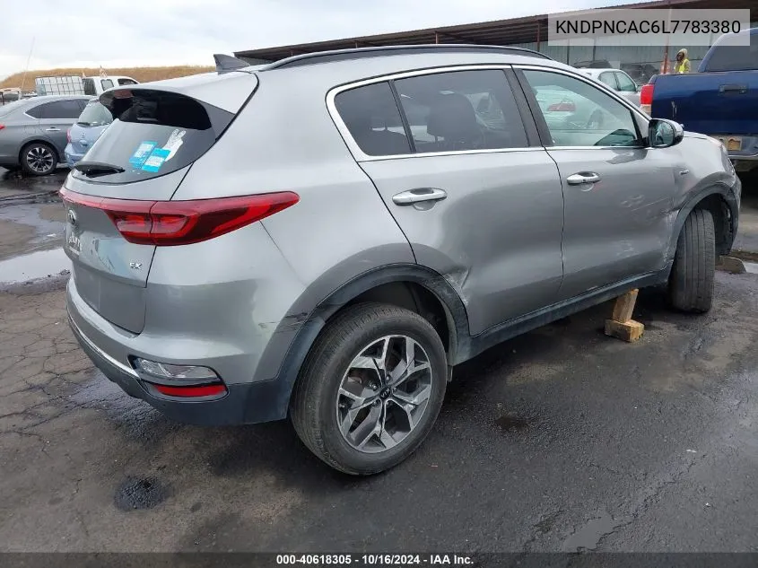 2020 Kia Sportage Ex VIN: KNDPNCAC6L7783380 Lot: 40618305