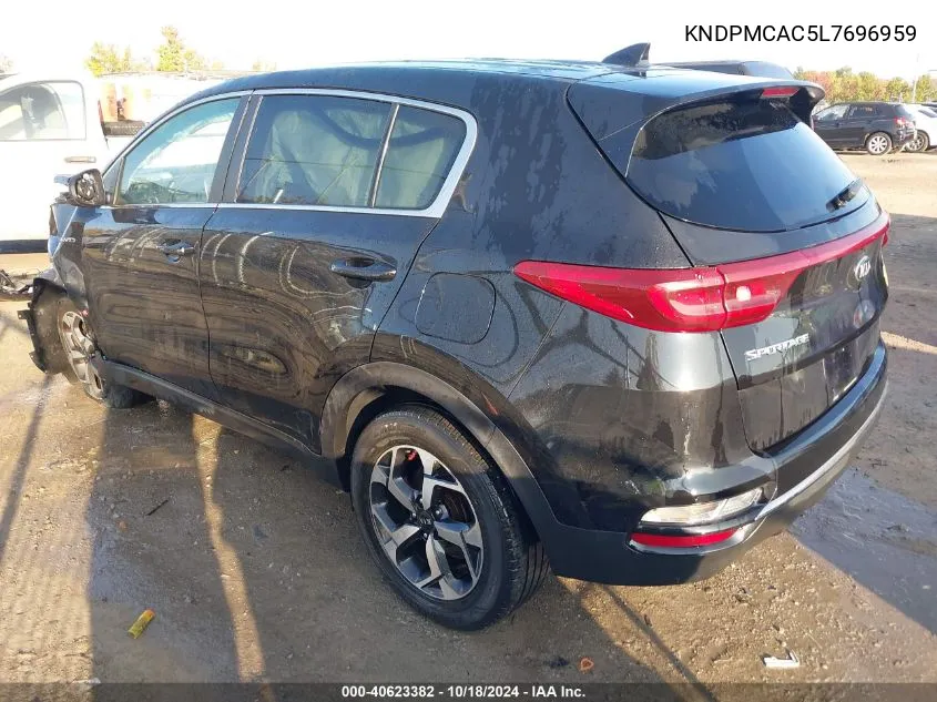 2020 Kia Sportage Lx VIN: KNDPMCAC5L7696959 Lot: 40623382