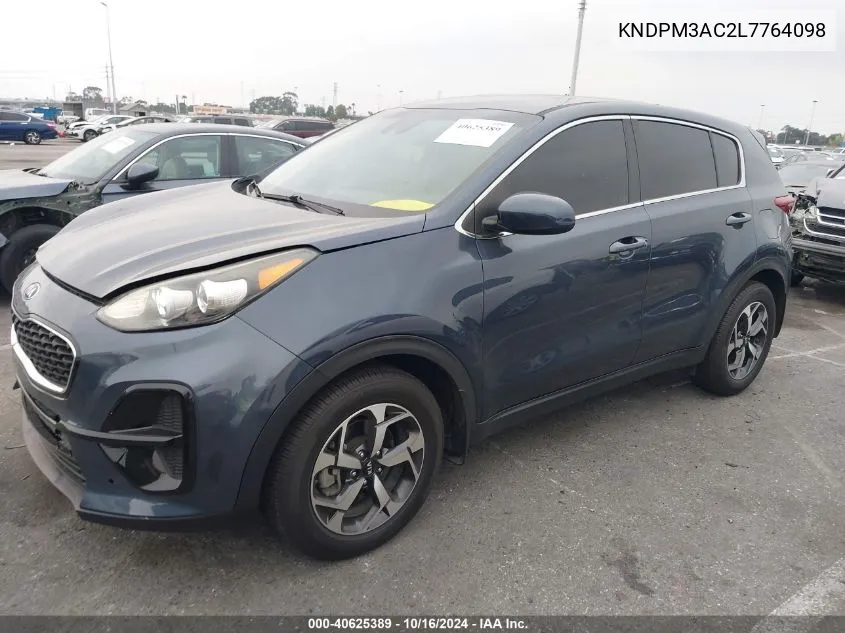 2020 Kia Sportage Lx VIN: KNDPM3AC2L7764098 Lot: 40625389