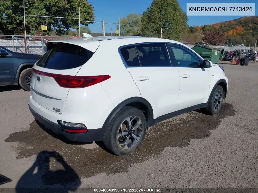 2020 Kia Sportage Lx VIN: KNDPMCAC9L7743426 Lot: 40643198