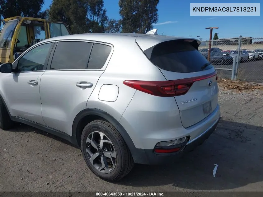 KNDPM3AC8L7818231 2020 Kia Sportage Lx