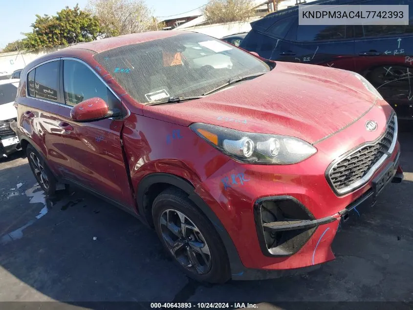 2020 Kia Sportage Lx VIN: KNDPM3AC4L7742393 Lot: 40643893