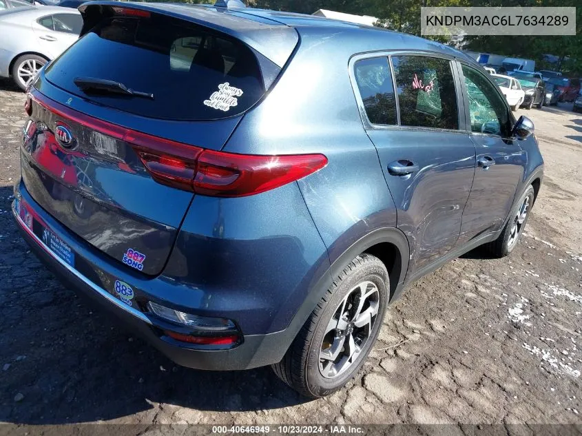 2020 Kia Sportage Lx VIN: KNDPM3AC6L7634289 Lot: 40646949