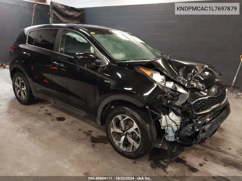 2020 Kia Sportage Lx VIN: KNDPMCAC1L7697879 Lot: 40664111