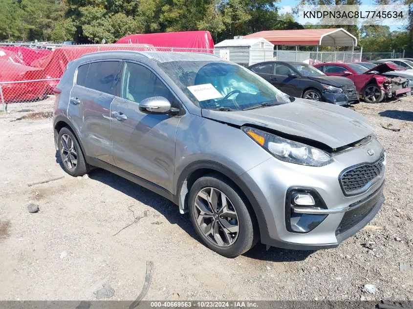 2020 Kia Sportage Ex VIN: KNDPN3AC8L7745634 Lot: 40669563