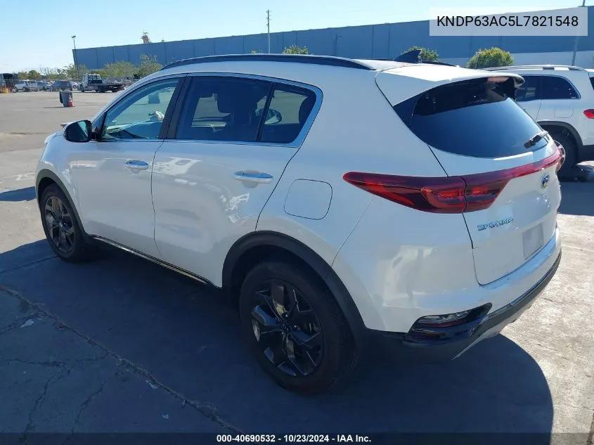 2020 Kia Sportage S VIN: KNDP63AC5L7821548 Lot: 40690532