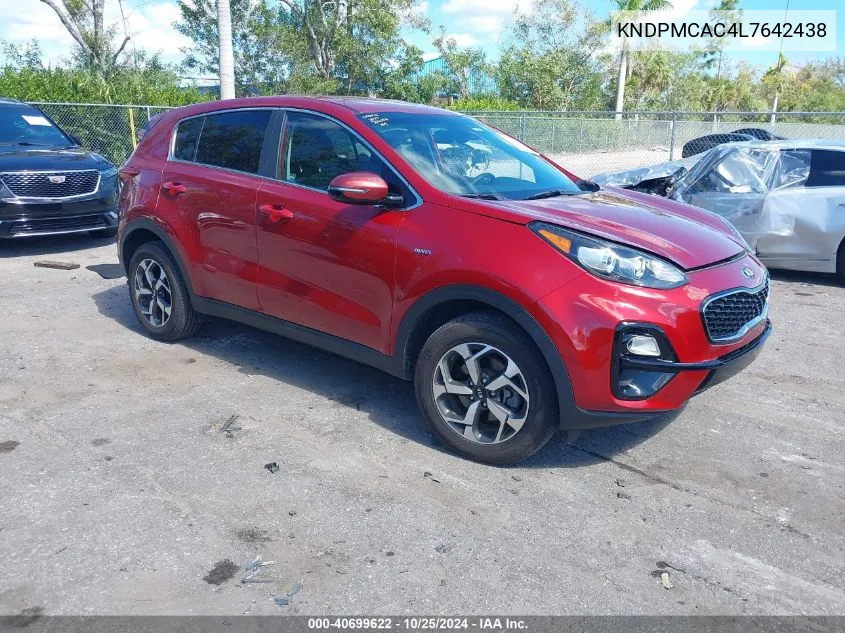 2020 Kia Sportage Lx VIN: KNDPMCAC4L7642438 Lot: 40699622