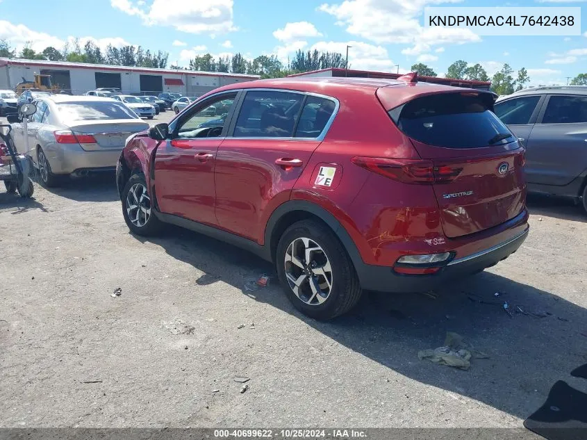 2020 Kia Sportage Lx VIN: KNDPMCAC4L7642438 Lot: 40699622